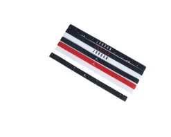 6 Pack Jordan Elastic Black/White/Red Hairband - Jordan