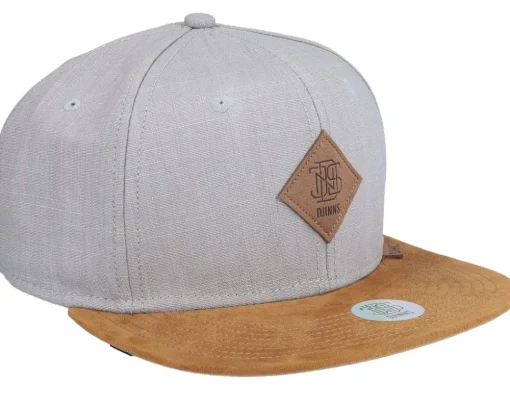 6 Panel Cap Linen 2015 Grey/Suede Snapback - Djinns