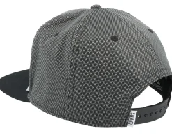 6 Panel Cap Skynylon-Black Snapback - Djinns