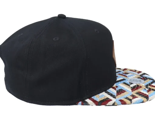 6 Panel Cp Tritri Rev. Black Snapback - Djinns