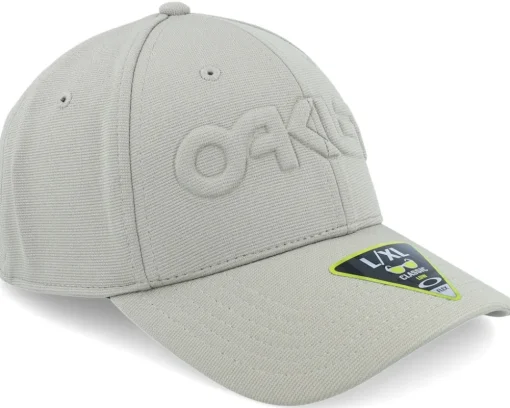 6 Panel Stretch Hat Embossed Boulder Green Flexfit - Oakley