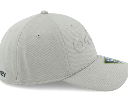 6 Panel Stretch Hat Embossed Boulder Green Flexfit - Oakley