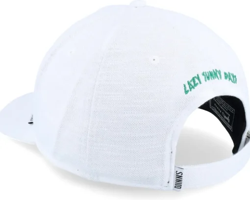 6 Panel Truefit Cap Lazy Piquet White Adjustable - Djinns