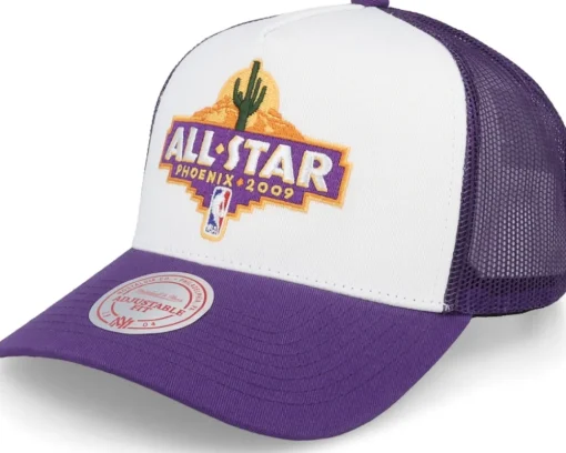 2009 Phoenix All Star Weekend White/Purple Trucker - Mitchell & Ness