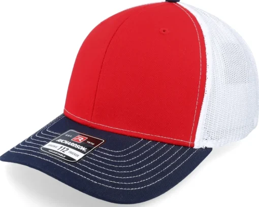 112 Tri Black/White/Heather Grey Trucker - Richardson