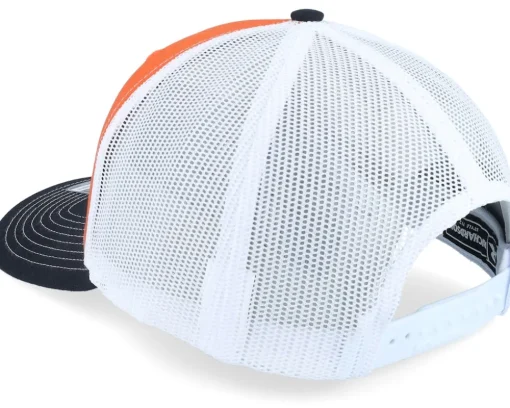 112 Tri Orange/White/Black Trucker - Richardson