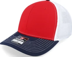 112 Tri Red/White/Navy Trucker - Richardson
