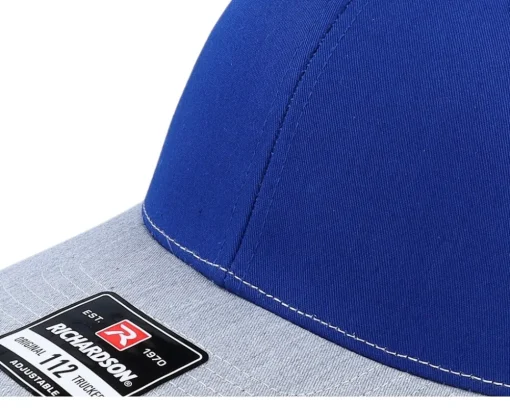 112 Tri Royal/White/Heather Grey Trucker - Richardson
