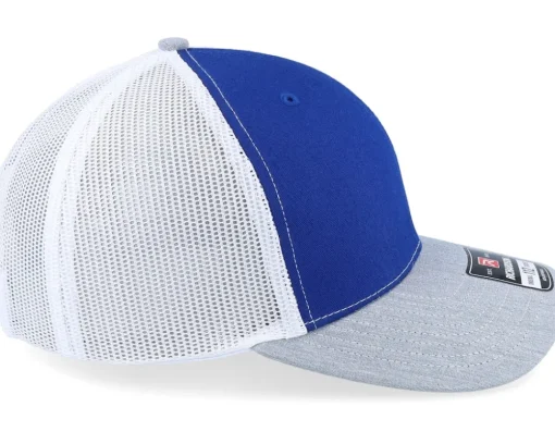 112 Tri Royal/White/Heather Grey Trucker - Richardson