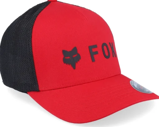 Absolute Hat Flame Red/Black Mesh Flexfit - Fox