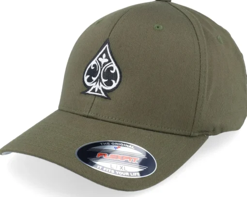 Ace Of Spades Olive Flexfit - Iconic