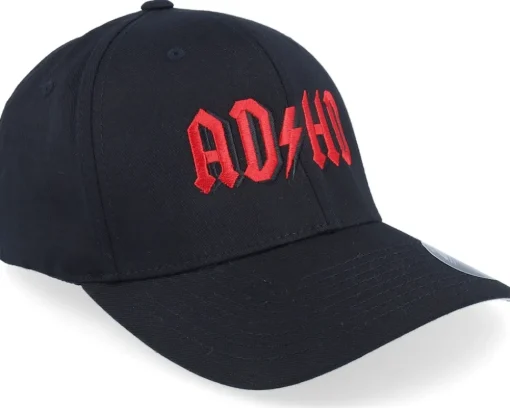Adhd Wooly Combed Black Flexfit - Iconic