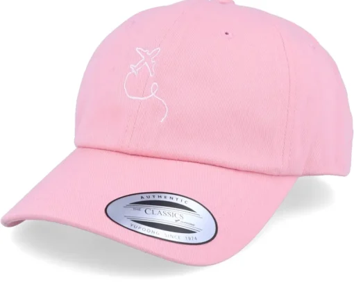 Airplane Pink Dad Cap Adjustable - Bacpakr