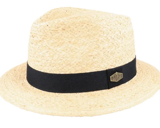 Aksa Organic Raffia Beige Straw Hat - MJM Hats