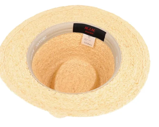 Aksa Organic Raffia Beige Straw Hat - MJM Hats