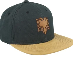 Albania Eagle Patch Suede Black Snapback - Iconic