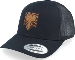 Albanian Eagle Patch Black Trucker - Iconic