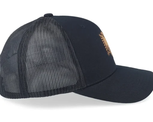 Albanian Eagle Patch Black Trucker - Iconic