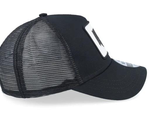 Albanian Eagle Patch Black A-frame Trucker - Iconic