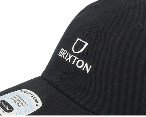 Alpha Black/White Rinse Dad Cap - Brixton