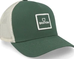 Alpha Block X C Mp Mesh Dark Forest/Off White Trucker - Brixton