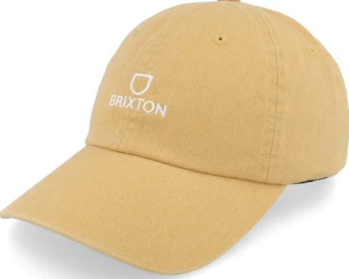 Alpha Cap Paradise Orange Vintage Wash Dad Cap - Brixton