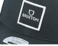 Alpha Square Black/Black Snapback - Brixton
