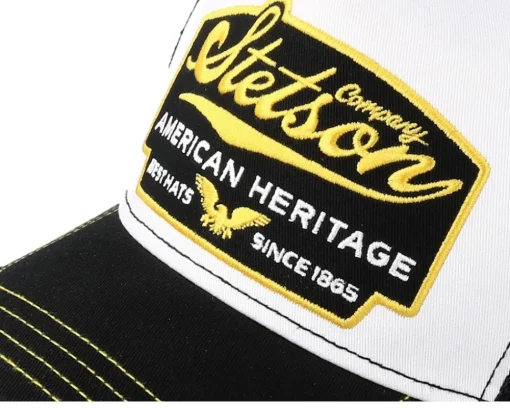 American Heritage White/Black Trucker - Stetson