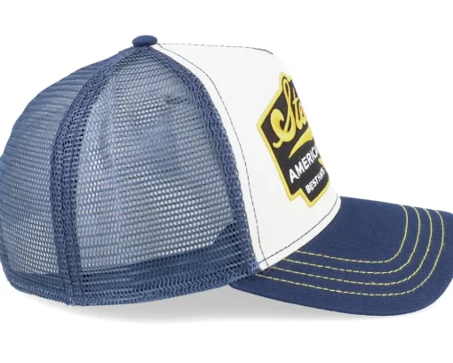 American Heritage White/Navy Trucker - Stetson