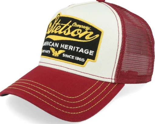 American Heritage White/Navy Trucker - Stetson