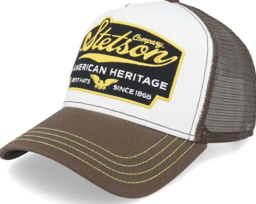 American Heritage White/Navy Trucker - Stetson