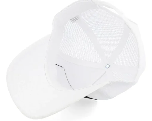 American Muscle Car In The Street Velvet White A-Frame Trucker - Calza Pennello