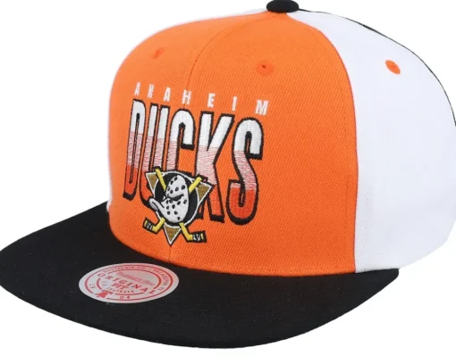 Anaheim Ducks Billboard 2 Orange/Black Snapback - Mitchell & Ness