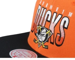 Anaheim Ducks Billboard 2 Orange/Black Snapback - Mitchell & Ness