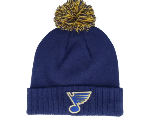 Anaheim Ducks NHL Cuff Beanie Black Pom - Adidas