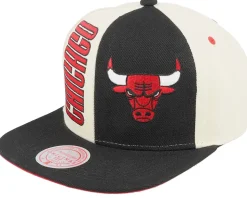 Anaheim Ducks Pop Panel Off White/Black Snapback - Mitchell & Ness