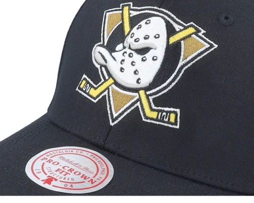 Anaheim Ducks Team Ground 2.0 Pro Black Adjustable - Mitchell & Ness
