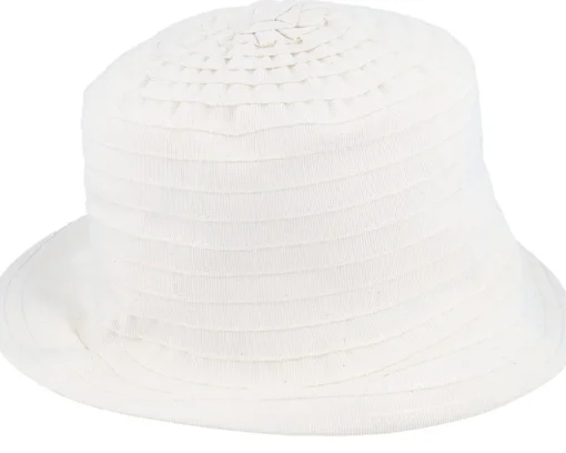 Angelica Cotton Off White Bucket - MJM Hats