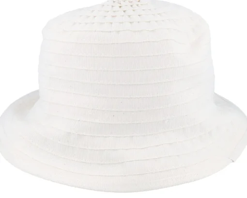 Angelica Cotton Off White Bucket - MJM Hats