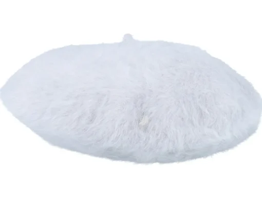 Angora Light Grey Beret - Seeberger