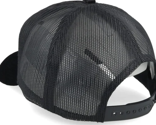 Anna Belle Velvet Black/Black A-frame Trucker - Scenes