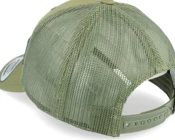 Antlers Patch Side Buck Green Trucker - Hunter