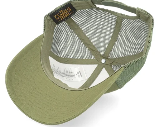 Antlers Patch Side Buck Green Trucker - Hunter