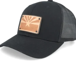 Arizona Flag Cherrywood Solid Black/Black Trucker - Union Standard Supply