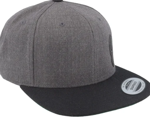 Army Skull Usa Charcoal/Black Snapback - Army Head