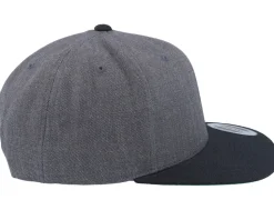 Army Skull Usa Gold Patch Charcoal/Black Snapback - Army Head