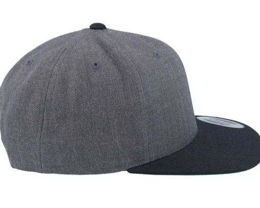 Army Skull Usa Gold Patch Charcoal/Black Snapback - Army Head