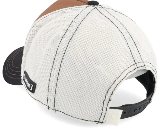 Art Mona Chica White/Brown/Black A-Frame Trucker - Capslab