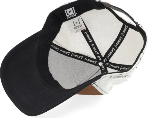 Art Mona Chica White/Brown/Black A-Frame Trucker - Capslab