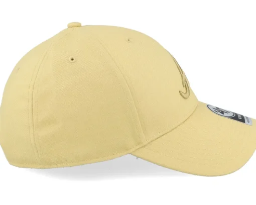 Atlanta Braves Mvp Light Gold Adjustable - 47 Brand